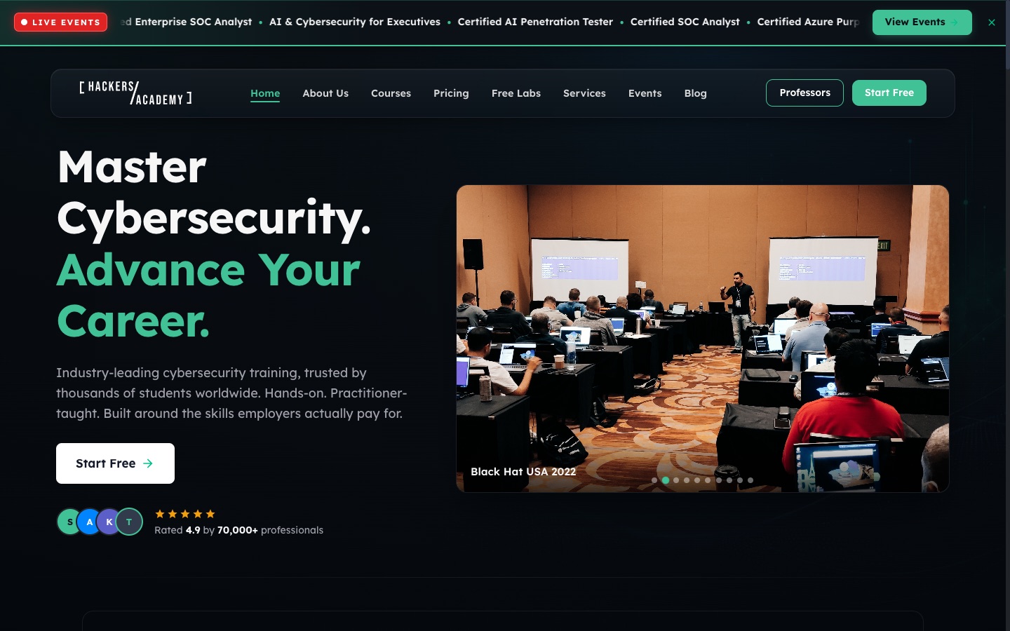 Hackers Academy cybersecurity training